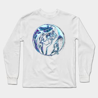 Soul to Soul Girl and Butterfly Meeting Long Sleeve T-Shirt